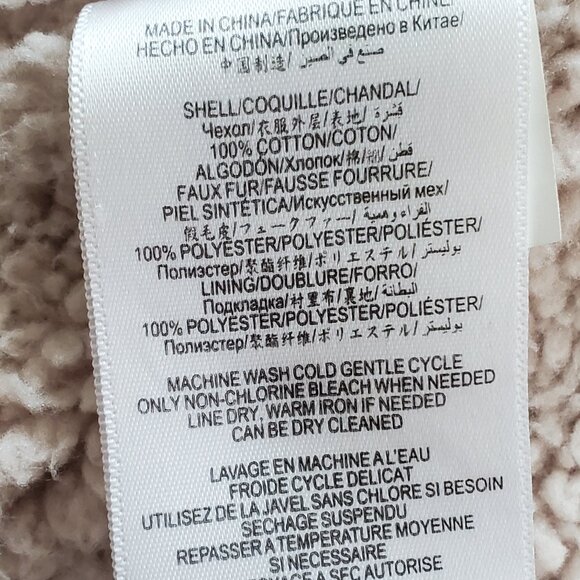 BCBGeneration Camouflage Faux Fur Lined Studded Hidden Hoodie Jacket SZ M - Picture 12 of 13